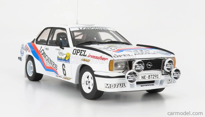 Sun-star Opel Ascona 400 (nočná verzia) N 6 Rally Internazionale Della Lana 1982 J.p.balmer - F.cavalli 1:18 Biela Modrá Oranžová