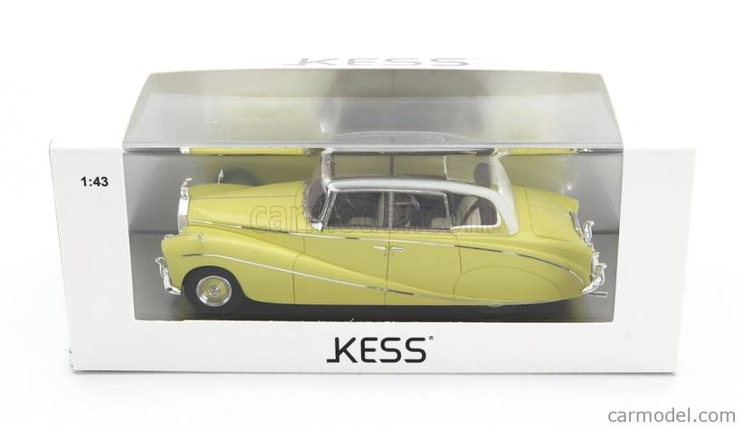 Kess-model Rolls royce Silver Wraith Perspex Top Saloon 1956 - farba vyrobená v roku 1968 1:43 žltá