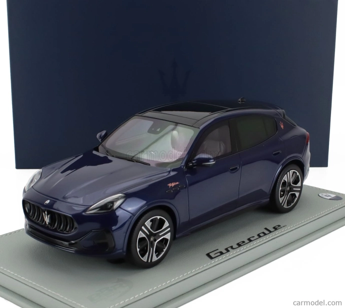 Bbr-models Maserati Grecale Folgore Suv 2022 - Con Vetrina - With Showcase 1:18 Blu Intenso - Blue Met