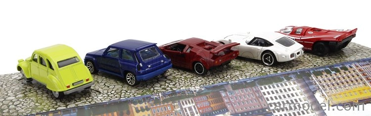 Majorette Renault Set pěti modelů 1:64