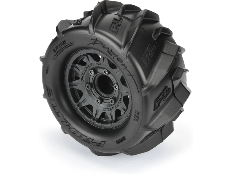 Kolesá Pro-Line 2,8", pneumatiky Dumont, čierny disk Raid H12 (2)