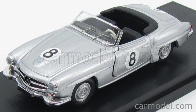 Rio-models Mercedes benz 190sl Spider N 8 Winner Macau Gp 1956 D.steane 1:43 Strieborný