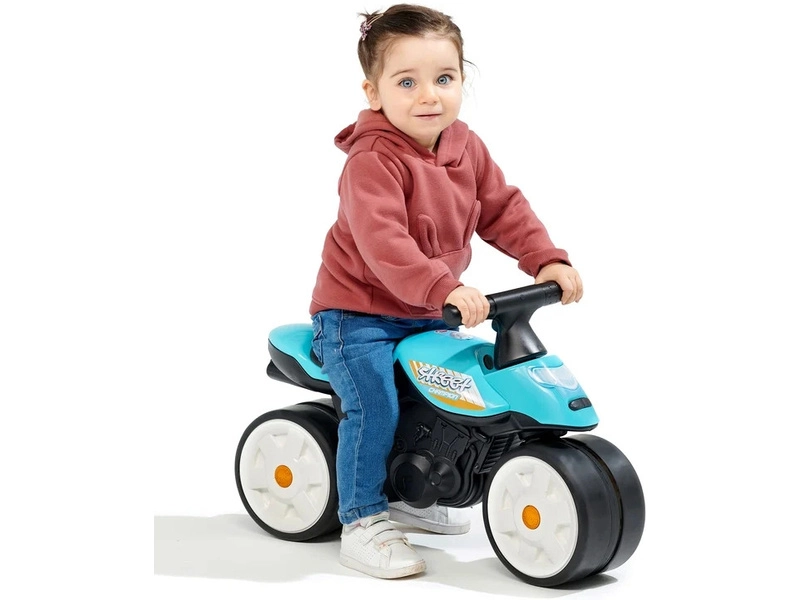 FALK – Detské odrážadlo Baby Moto modré s gumovými kolesami