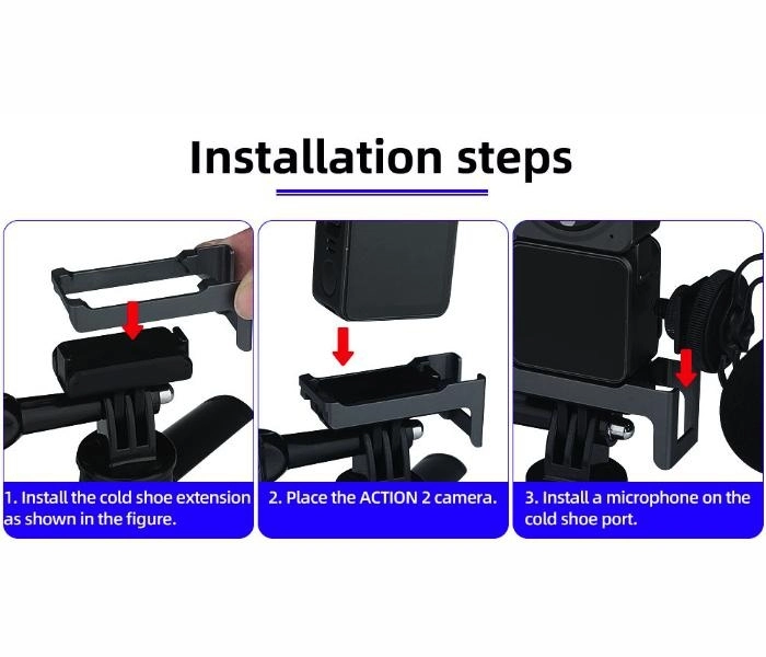 DJI Action 2 – Adaptér pre predlžovací CNC Cold Shoe