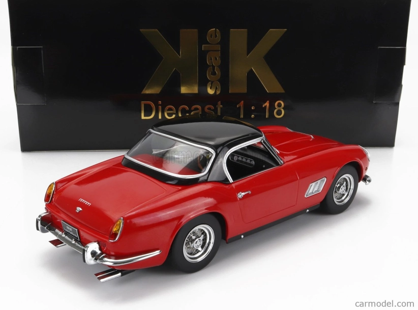 Kk-scale Ferrari 250gt California Spider With Hard-top 1960 1:18 Červená Černá