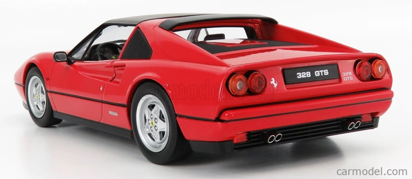 Kk-scale Ferrari 328 Gts Spider With Removable Hard-top 1985 1:18 Red