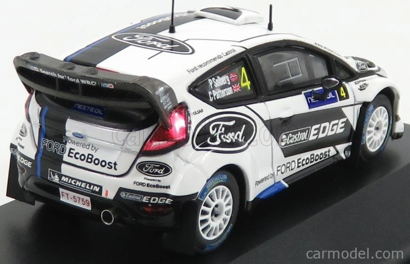 Minipartes Ford england Fiesta Rs Wrc N 4 Rally Finland 2012 P.solberg - C.patterson 1:43 Bílá Černá