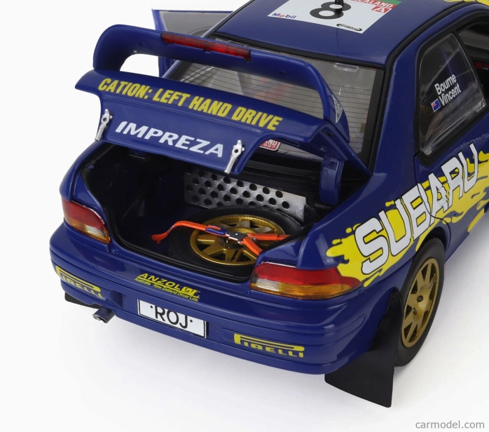 Sun-star Subaru Impreza 555 N 8 Rally Nový Zéland 1997 Peter Bourne - Craig Vincent 1:18 Modro-žltá