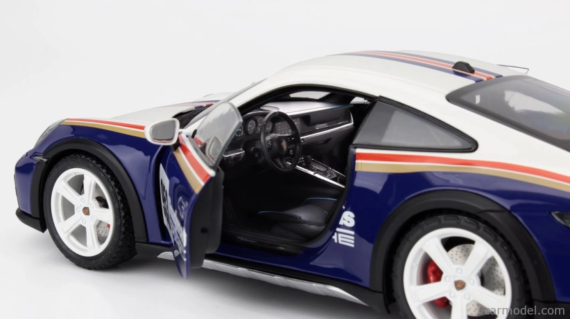 Minichamps Porsche 911 992 N 953 Rally Dakar Roughroads Coupe 2023 1:18 Bílá Modrá