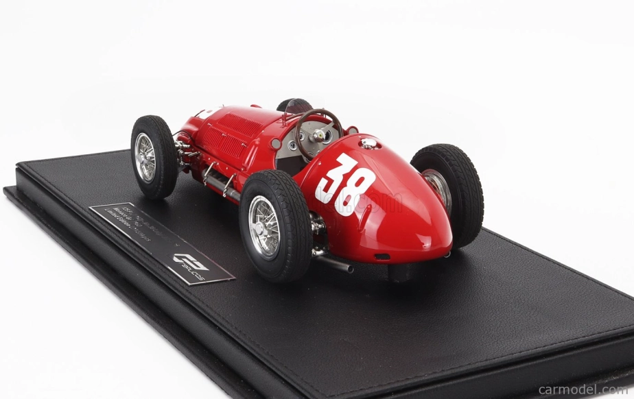 Gp-replika Ferrari F1 125 N 38 Monaco Gp 1950 Luigi Villoresi 1:18 Červená