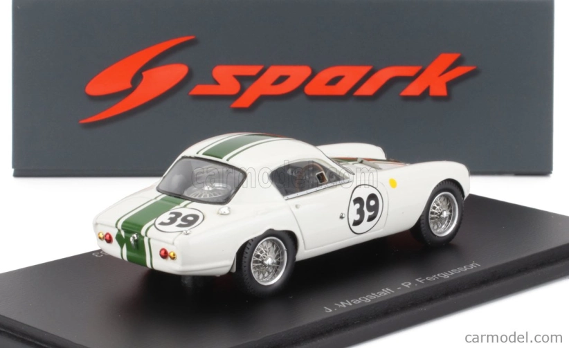 Spark-model Lotus Elite Team Elite N 39 24h Le Mans 1963 Pat Ferguson - John Wagstaff 1:43 Biela Čierna