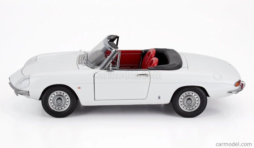 Turistické modely áut Alfa romeo Duetto Spider 1600 Coda Tonda 1966 1:18 Biela čierna