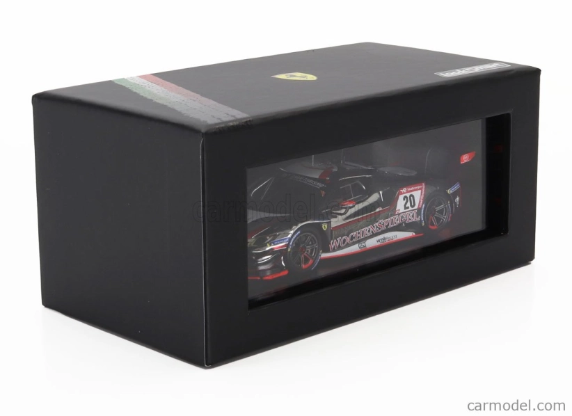 Looksmart Ferrari 296 Gt3 3.0l Twin Turbo V6 Team Wtm By Rinaldi Racing N 20 7th 24h Nurburgring 2023 Leonard Weiss - Jochen Krumbach - Daniel Keilwitz - Indy Dontje 1:43 Bílá Černá Červená
