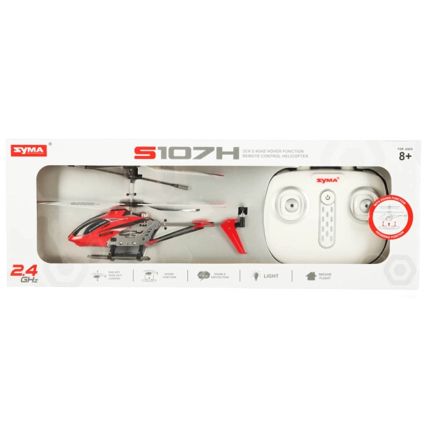 RC vrtuľník Syma S107H, červená