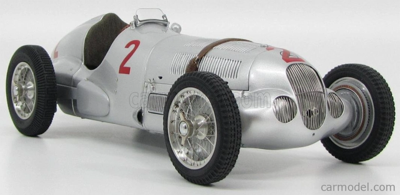 Cmc Mercedes benz F1 W125 N 2 Gp Donington 1937 H.lang 1:18 Strieborný