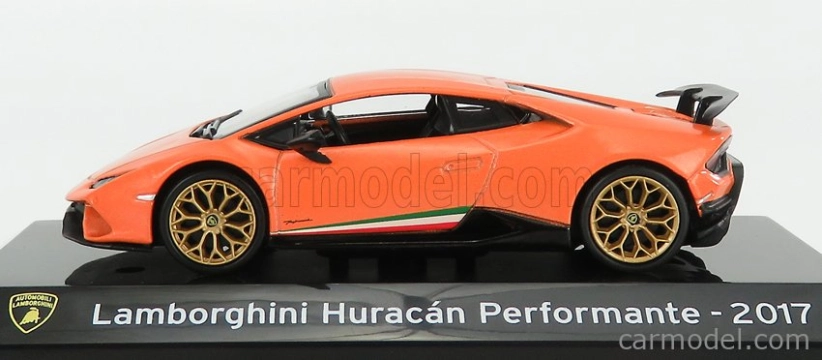 Edícia Lamborghini Huracan Performante 2017 - Con Vetrina - S vitrínou 1:43 Orange Met