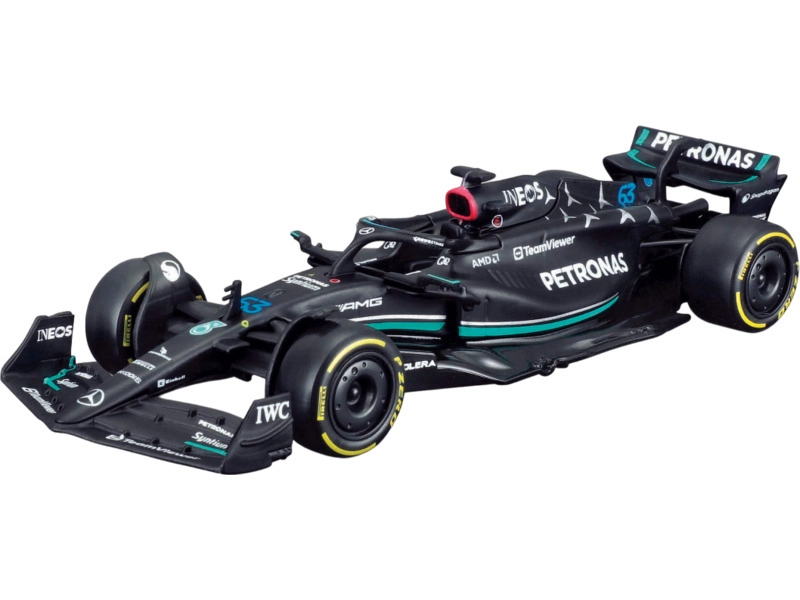 Bburago Mercedes gp Set F1 4x W14 Team Mercedes-amg Petronas Formula One N 44 Season 2023 Lewis Hamilton - N 63 Season 2023 George Russell - W13 N 44 Season 2022 Lewis Hamilton – W12 N 44 Season 2021 Lewis Hamilton 1:43 matná čierna strieborná