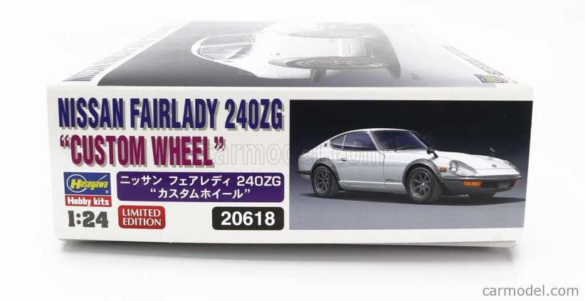 Hasegawa Nissan Fairlady 240zg Coupe Custom Wheels 1972 1:24 /