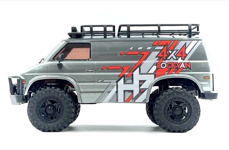 Mini Crawler Hobby Plus / Absima CR-18P EVO-V2 Rock Van 1:18 RTR - šedý