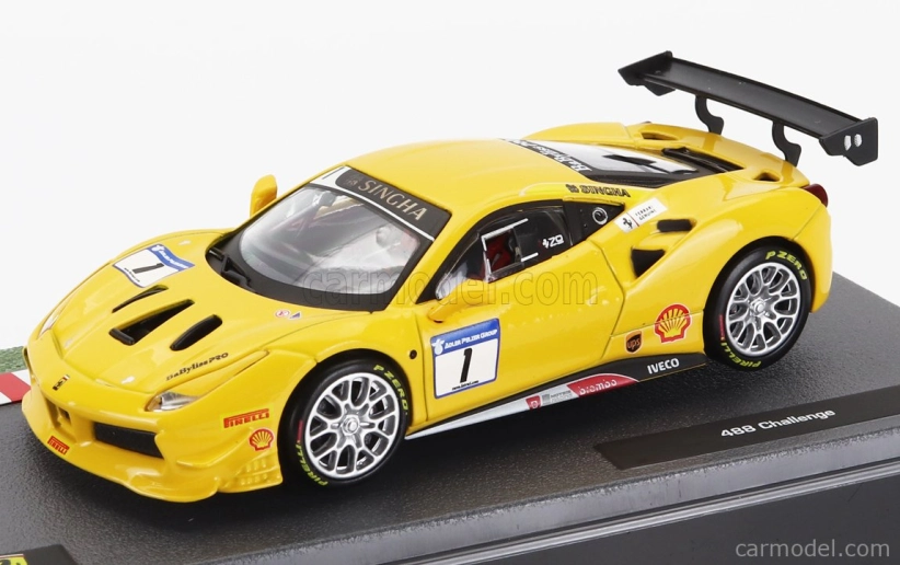 Edicola Ferrari 488 Gt3 3.9l Turbo V8 N 1 Challenge 2017 1:43 Žltá