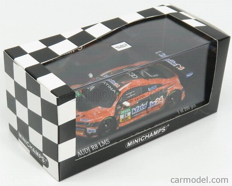Minichamps Audi R8 Lms Team Bmt Mucke Motorsport N 24 Adac Gt Masters 2017 Winkelhock 1:43 oranžová čierna