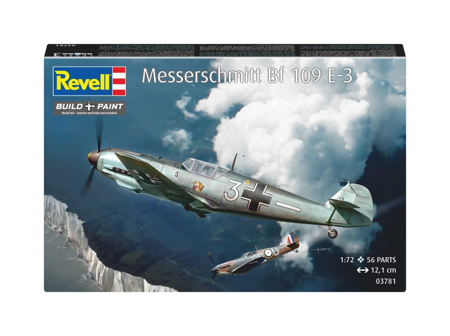 Plastic ModelKit lietadlo 03781 - Messerschmitt Bf109E-3 (1:72)