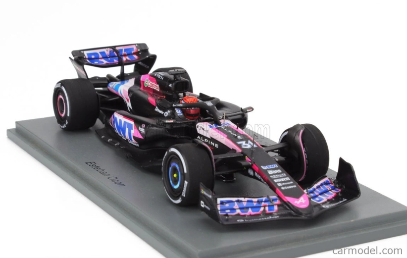 Spark-model Alpine F1 A524 Team Bwt Alpine N 31 Bahrain Gp 2024 Esteban Ocon 1:43 Černá Modrá Růžová
