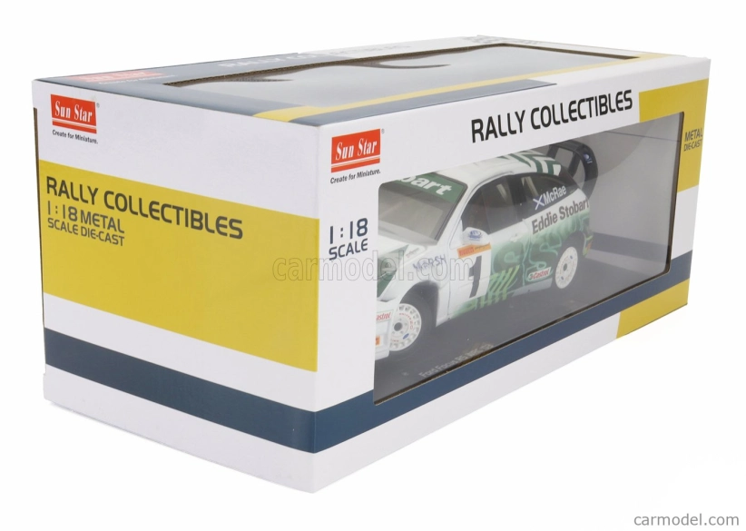 Sun-star Ford england Focus Rs Wrc 03 N 1 Rally Pirelli International 2005 Colin Mcrae 1:18 Bílá