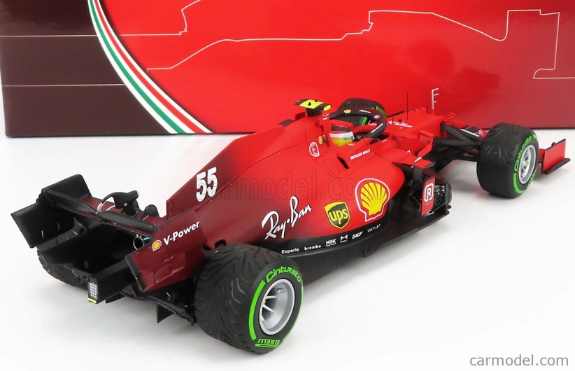 Bbr-models Ferrari F1 Sf21 Team Scuderia Ferrari Mission Winnow N 55 1:18, červená