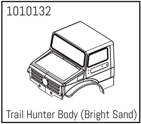 HBP240251 - (1010132) T-Hunter PC Body (bright sand) - PRO Crawler 1:18