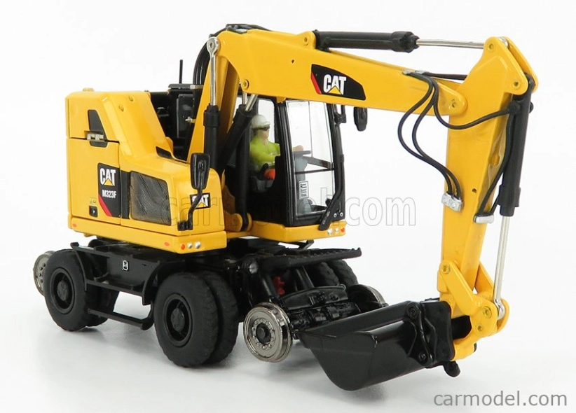 Dm-models Caterpillar Catm323f Kolový bagr na železnici 1:50, žlutá
