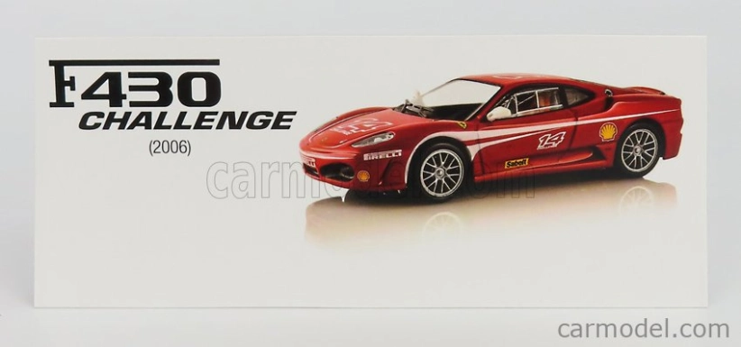 Edicola Ferrari F430 N 14 Challenge 2006 1:43 Červená