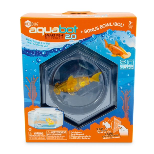 Aquabot 2.0 so šesťhranným akváriom