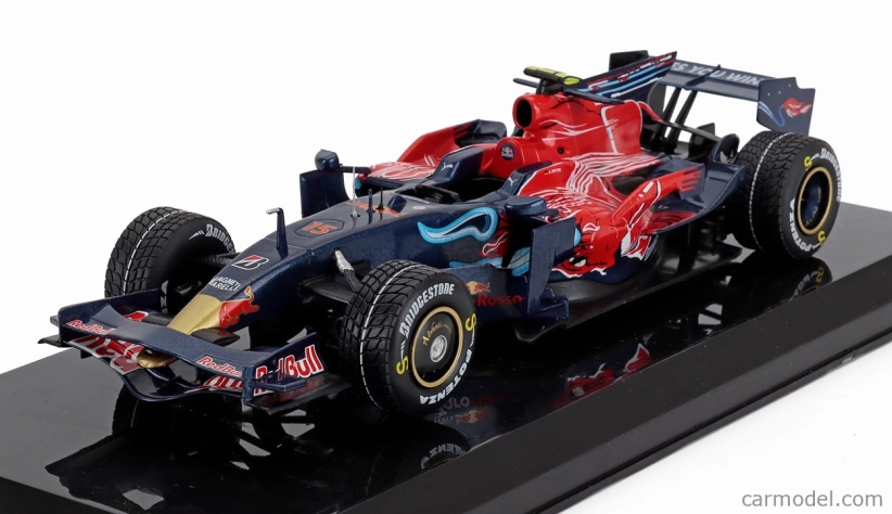 Edicola Toro rosso F1  Str3 Toro Rosso N 15 Winner Italy Monza Gp 2008 Sebastian Vettel - Blister Box 1:24 Tmavě Modrá Červená