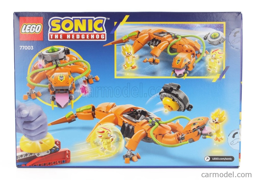 Lego figúrky Ježko Sonic - Super Shadow vs Biolizard - 419 Pezzi - 419 Pcs Orange