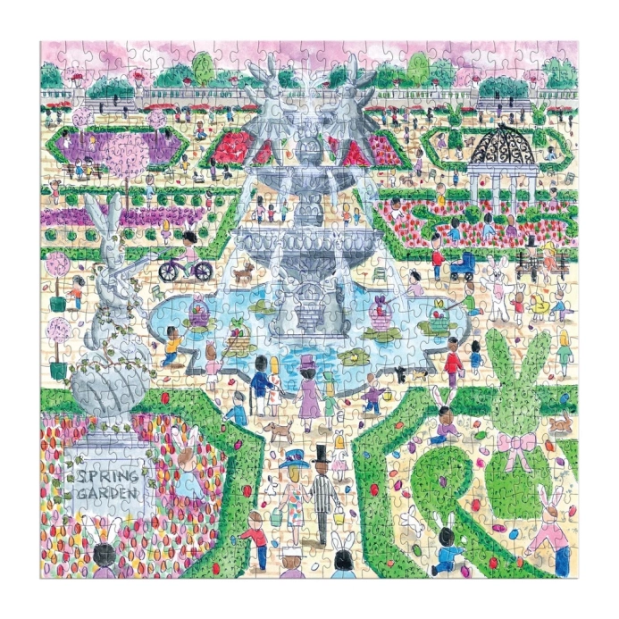 Galison Puzzle Michael Storrings Velikonoční hledání vajíček 500 dílků
