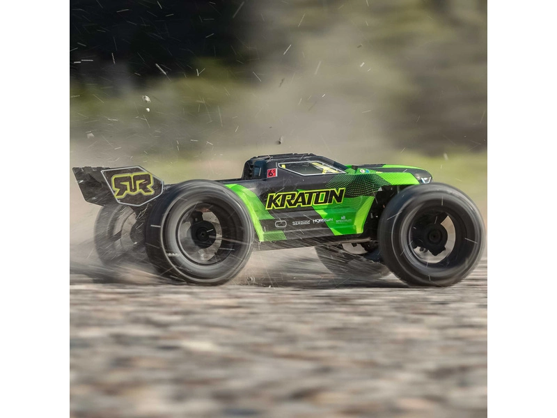 RC auto Arrma Kraton 6S V6 BLX 1:8 4WD RTR, modrá/růžová