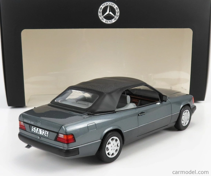 Norev Mercedes benz E-class 300ce 24v (a124) Cabriolet Open 1991 1:18 Grey Met