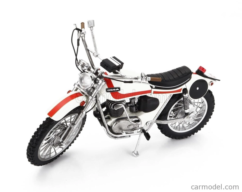 Clc-models Ossa 250 Ae73 Enduro 1973 - Z filmu - Altrimenti Ci Arrabbiamo - Tv Series - Motocykel 1:12 White
