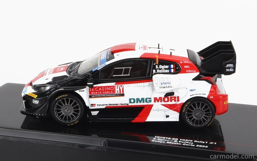 Ixo-models Toyota Yaris Gr Rally1 Team Toyota Gazoo Racing Wrt N 1 2nd Rally Montecarlo 2022 S.ogier - B.veillas 1:43 Biela červená čierna