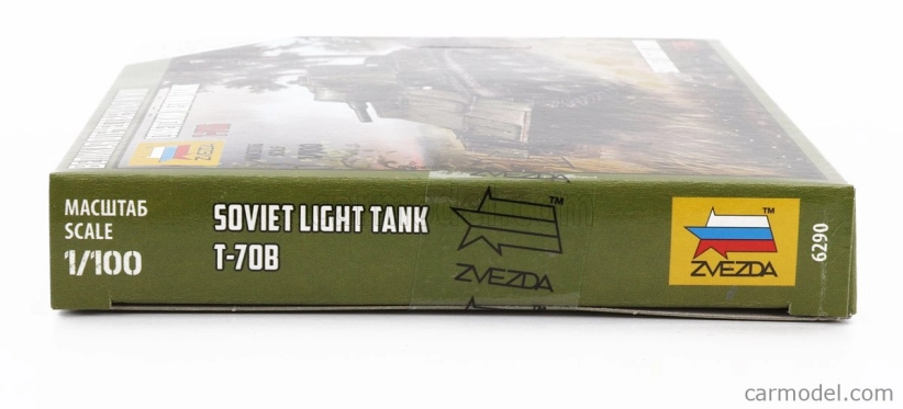 Zvezda Tank T-706 Soviet Light Tank Military 1945 1:100 /