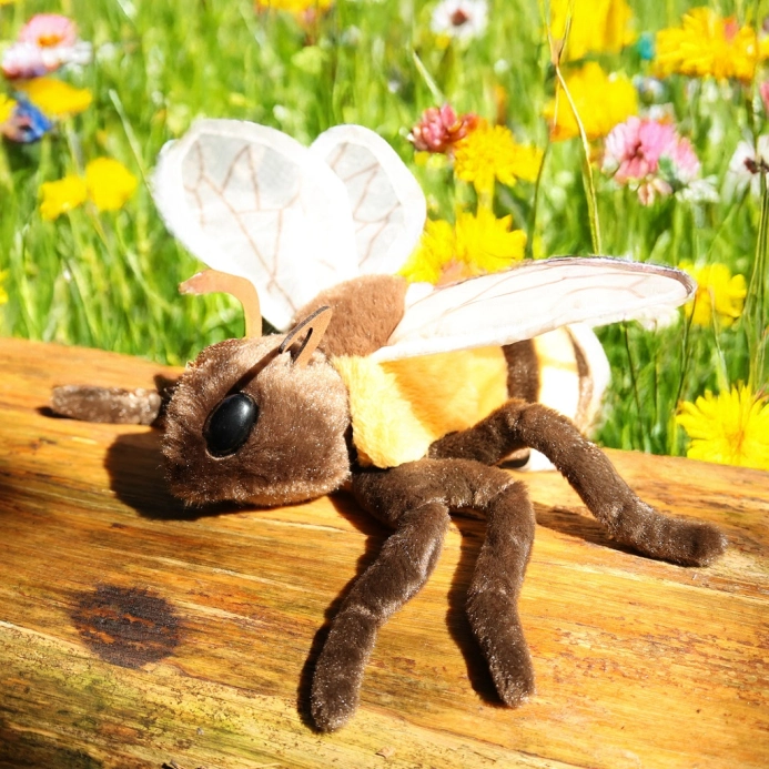 Rappa Plyšová včela 20 cm ECO-FRIENDLY