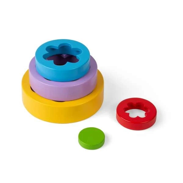 Bigjigs Toys Skládací květinová věž