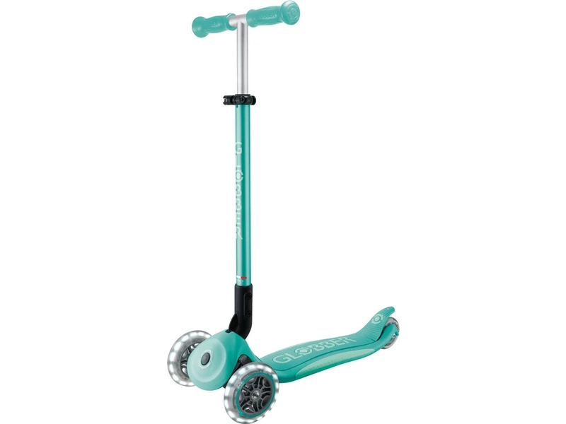 Globber - Koloběžka Primo Plus Lights V2 skládací Blue/Emerald Green