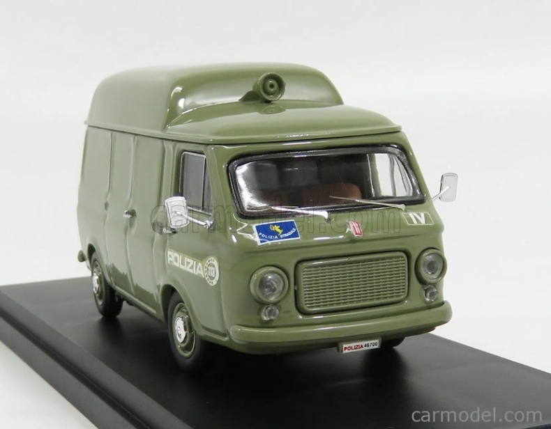 Rio-models Fiat 238 Van Polizia 1972 1:43 Zelená