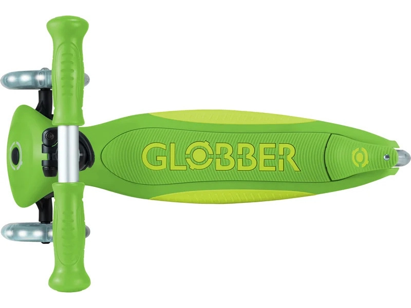 Globber - Koloběžka Primo Plus Lights V2 skládací Blue/Emerald Green