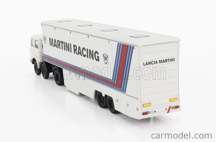 Brekina plast Fiat 691 T Truck Team Lancia Martini Racing Car Transporter 1970 1:87 Bílá