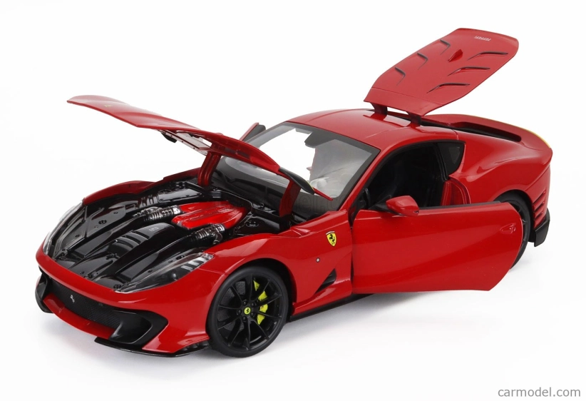 Bburago Ferrari 812 Competizione 2021 1:18 Rosso Corsa – červená
