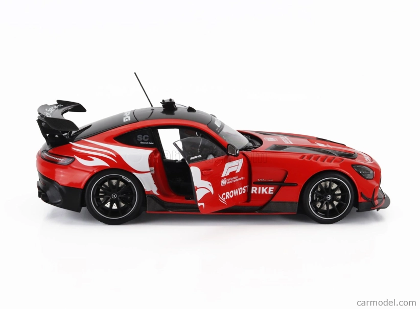 Minichamps Mercedes benz Amg Gt V8 Black Series F1 Safety Car Crowdstrike Season 2024 Bernd Maylander 1:18 Červená Bílá Černá