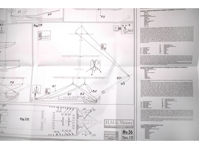 MAMOLI H.M.S. Victory 1765 1:150 kit